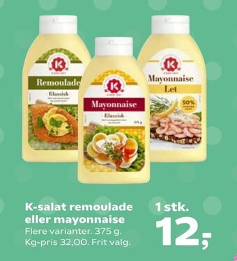 Kvickly K-salat remoulade eller mayonnaise tilbud