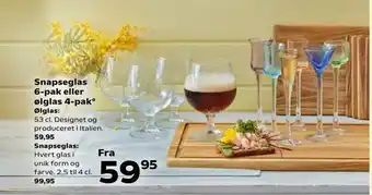 Snapseglas 6-pak eller ølglas 4-pak