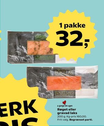 Kvickly Røget eller gravad laks tilbud