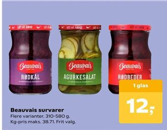 Kvickly Beauvais survarer tilbud