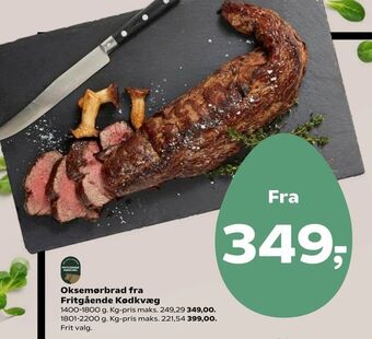 Kvickly Oksemørbrad fra Fritgående Kødkvæg tilbud