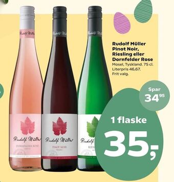 Rudolf Müller Pinot Noir, Riesling eller Dornfelder Rose