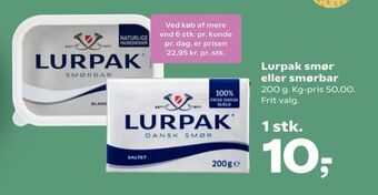 Lurpak smør eller smørbar