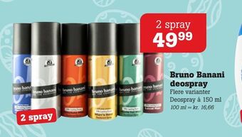 Poetzsch Padborg Bruno Banani deospray tilbud