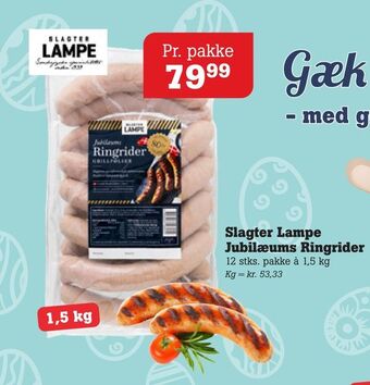 Poetzsch Padborg Slagter Lampe Jubilæums Ringrider tilbud