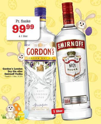 Poetzsch Padborg Gordon's London Dry Gin eller Smirnoff Vodka tilbud