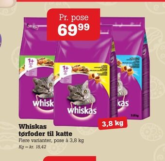 Poetzsch Padborg Whiskas tørfoder til katte tilbud