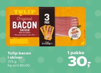 SuperBrugsen Tulip bacon i skiver tilbud