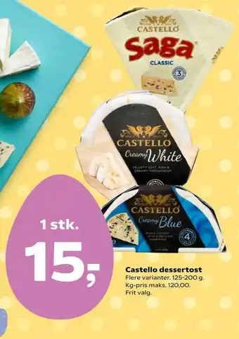 SuperBrugsen Castello dessertost tilbud