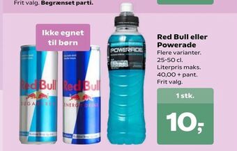 SuperBrugsen Red Bull eller Powerade tilbud