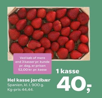 SuperBrugsen Hel kasse jordbær tilbud