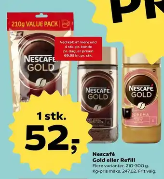 SuperBrugsen Nescafé Gold eller Refill tilbud