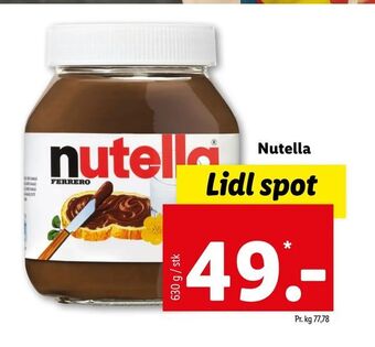 Let-Køb Nutella tilbud