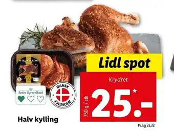 Let-Køb Halv kylling tilbud