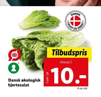 Let-Køb Dansk økologisk hjertesalat tilbud