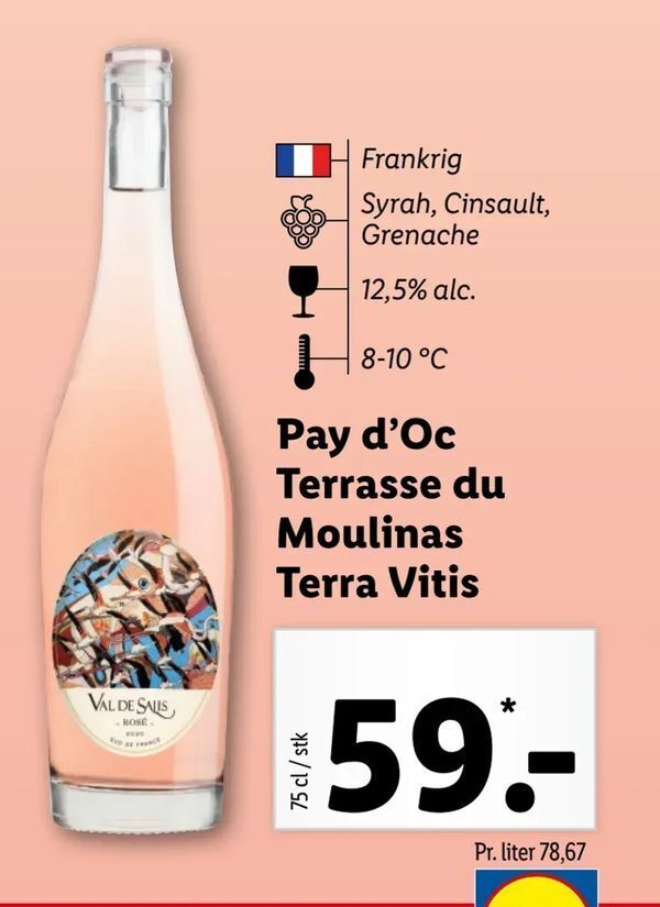 Pay d'Oc Terrasse du Moulinas Terra Vitis tilbud hos LetKøb