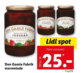 Let-Køb Den Gamle Fabrik marmelade tilbud