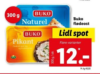 Let-Køb Buko flødeost tilbud