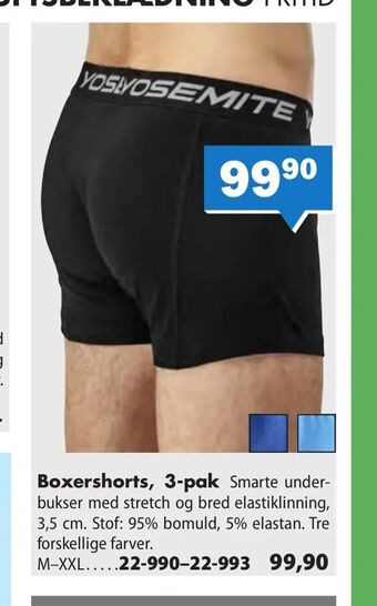 Biltema Boxershorts, 3-pak tilbud
