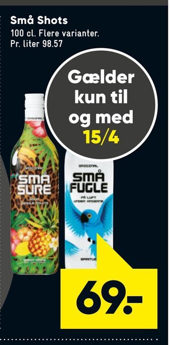 Bilka Små Shots tilbud