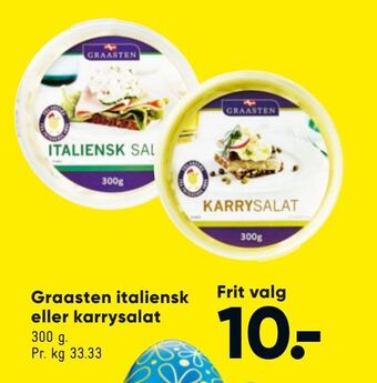 Bilka Graasten italiensk eller karrysalat tilbud
