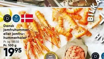 Dansk jomfruhummer eller jomfruhummerhaler