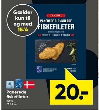 Bilka Panerede fiskefileter tilbud