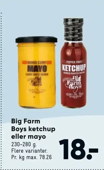 Bilka Big Farm Boys ketchup eller mayo tilbud