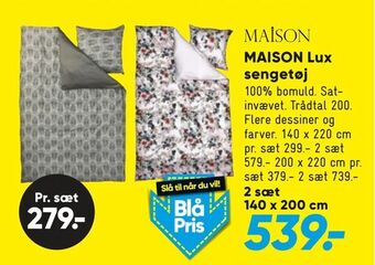 Bilka MAISON Lux sengetøj tilbud