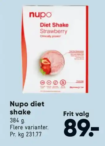Bilka Nupo diet shake tilbud