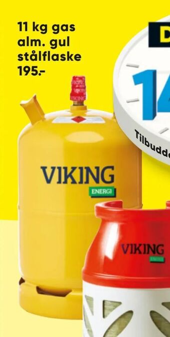 11 kg gas alm. gul stålflaske