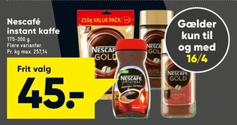 Bilka Nescafé instant kaffe tilbud