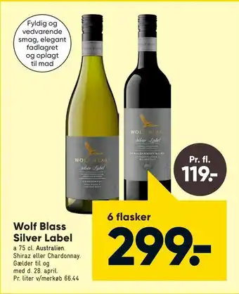 Bilka Wolf Blass Silver Label tilbud