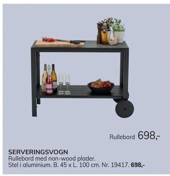Daells Bolighus Serveringsvogn tilbud