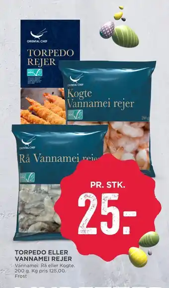 MENY Torpedo eller vannamei rejer tilbud