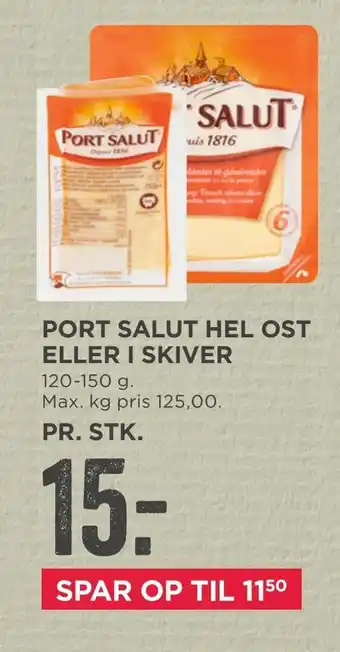 MENY Port salut hel ost eller i skiver tilbud