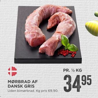 MENY Mørbrad af dansk gris tilbud