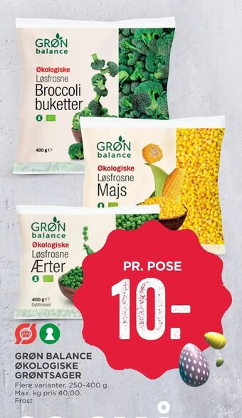 MENY Grøn balance økologiske grøntsager tilbud