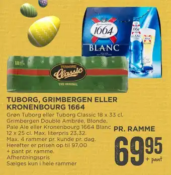 MENY Tuborg, grimbergen eller kronenbourg 1664 tilbud