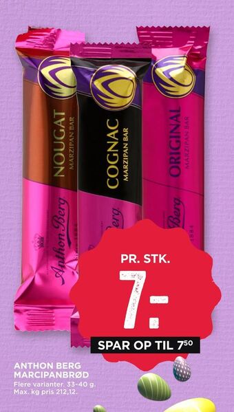 MENY Anthon berg marcipanbrød tilbud