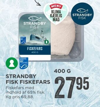 MENY Strandby fisk fiskefars tilbud