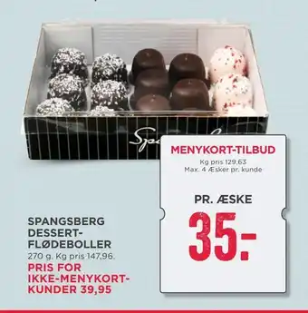 MENY Spangsberg dessert- flødeboller tilbud