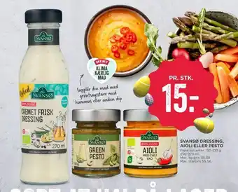 MENY Svansø dressing, aioli eller pesto tilbud