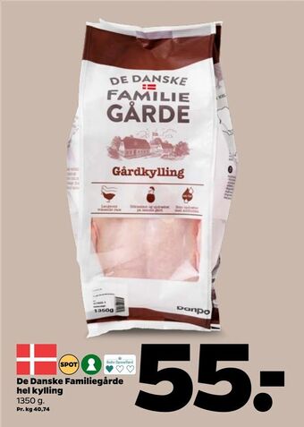 Netto De Danske Familiegårde hel kylling tilbud