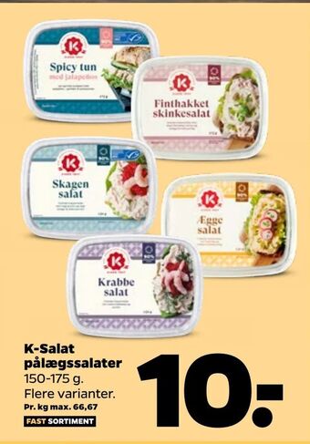 Netto K-Salat pålægssalater tilbud
