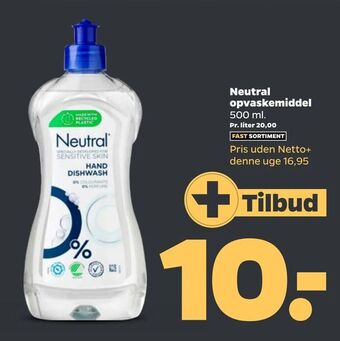 Netto Neutral opvaskemiddel tilbud