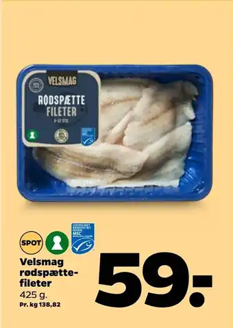 Netto Velsmag rødspætte fileter tilbud
