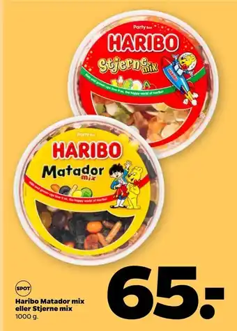 Netto Haribo Matador mix eller Stjerne mix tilbud