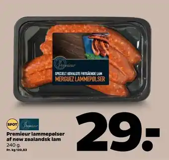 Netto Premieur lammepølser af new zealandsk lam tilbud