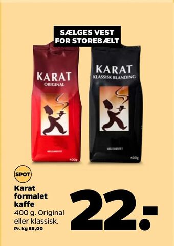 Netto Karat formalet kaffe tilbud